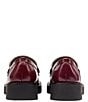 Color:Wine Combo - Image 3 - Bowery Square Toe Leather Penny Loafers