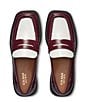 Color:Wine Combo - Image 4 - Bowery Square Toe Leather Penny Loafers