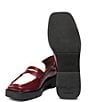 Color:Wine Combo - Image 6 - Bowery Square Toe Leather Penny Loafers