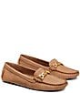 Color:Tan - Image 5 - Dylan Chain Nubuck Driver Loafers