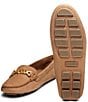Color:Tan - Image 6 - Dylan Chain Nubuck Driver Loafers