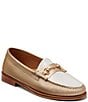 Color:Gold/White - Image 1 - Lianna Bit Weejun Metallic Leather Loafers