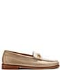 Color:Gold/White - Image 2 - Lianna Bit Weejun Metallic Leather Loafers