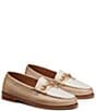 Color:Gold/White - Image 5 - Lianna Bit Weejun Metallic Leather Loafers
