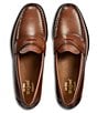 Color:Cognac - Image 4 - Men's 1936 Logan Weejun Flat Strap Leather Loafers