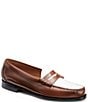 Color:Whiskey/White - Image 1 - Men's Larson Weejun Color Block Leather Loafers