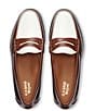 Color:Whiskey/White - Image 4 - Men's Larson Weejun Color Block Leather Loafers