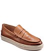 Color:Tan - Image 1 - Men's Leather Penny Loafer Sneakers