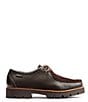Color:Chocolate - Image 2 - Men's Wallace Mixed Media Lace-Up Lug Sole Mocs