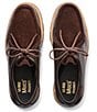 Color:Chocolate - Image 4 - Men's Wallace Mixed Media Lace-Up Lug Sole Mocs