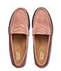 Color:Pink - Image 4 - Whitney Hairy Suede Weejun Penny Loafers