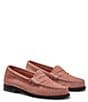 Color:Pink - Image 5 - Whitney Hairy Suede Weejun Penny Loafers