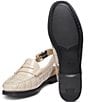 Color:Grey - Image 6 - Whitney Slingback Crocodile Embossed Leather Loafers