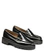 Color:Black - Image 5 - Whitney Super Lug Weejun Leather Penny Loafers