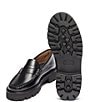 Color:Black - Image 6 - Whitney Super Lug Weejun Leather Penny Loafers