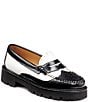 Color:Black/White - Image 1 - Whitney Wingtip Brogue Leather Weejun Loafers