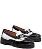 Color:Black/White - Image 5 - Whitney Wingtip Brogue Leather Weejun Loafers