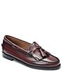 Color:Wine - Image 1 - Women's Esther Leather Tassel Detail Loafers