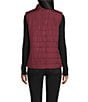 Gallery A-line Spread Collar Long Sleeve 3 Piece In 1 Rain Jacket, Color:Burgundy - Image 5