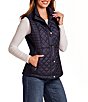 Gallery Diamond Quilted Stand Collar Snap Front Vest - Image 3