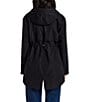 Gallery Ladies Adjustable Hood Internal Drawcord Snap Front Rain Jacket - Image 2