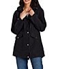Gallery Ladies Adjustable Hood Internal Drawcord Snap Front Rain Jacket - Image 3