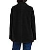 Gallery Ladies Woold Blend Wing Collar Water Resistant Asymmetrical Button Front Peacoat - Image 2