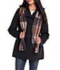 Gallery Removable Hood Stand Collar Scarf Polyfill Snap Front Anorak Jacket - Image 1