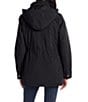 Gallery Removable Hood Stand Collar Scarf Polyfill Snap Front Anorak Jacket - Image 2