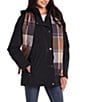 Gallery Removable Hood Stand Collar Scarf Polyfill Snap Front Anorak Jacket - Image 3