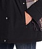 Gallery Removable Hood Stand Collar Scarf Polyfill Snap Front Anorak Jacket - Image 4