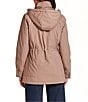 Gallery Removable Hood Stand Collar Scarf Polyfill Snap Front Anorak Jacket - Image 6