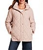 Gallery Stand Collar Water Resistant Snap Front Diamond Quilted Jacket - Image 1