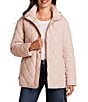 Gallery Stand Collar Water Resistant Snap Front Diamond Quilted Jacket - Image 2