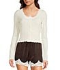 GB 2-Piece Knit Cardigan Set, Color:Ivory - Image 3