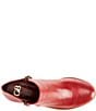 Color:Santorini Red - Image 5 - A-Lister Double Zip Closure Leather Block Heel Booties