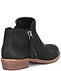 Color:Black Leather - Image 2 - A-Lister Double Zip Closure Leather Block Heel Booties