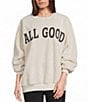 GB All Good Sherpa Pullover Sweatshirt, Color:Ivory - Image 1