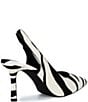 GB Atta-Girl 2 Zebra Haircalf Slingback Pumps - Image 2