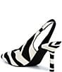 GB Atta-Girl 2 Zebra Haircalf Slingback Pumps - Image 3
