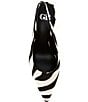 GB Atta-Girl 2 Zebra Haircalf Slingback Pumps - Image 5