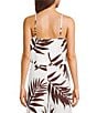 GB Beaded Straps Palm Leaf Print Tank - Image 2