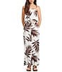 GB Beaded Straps Palm Leaf Print Tank - Image 3