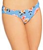 GB Bella Flora Scrunchie Textured Classic Hipster Swim Bottom - Image 1