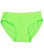 Color:Neon Green - Image 1 - Big Girls 6-16 Neon Seamfree Bikini Panties