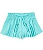 GB Big Girls 7-16 Active Mid-Rise Flippy Shorts, Color:Aqua Sky - Image 1