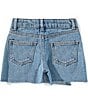 GB Big Girls Asymmetrical Front Pocket Mini Raw Hem Denim Skort - Image 6