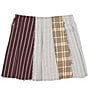 Color:Multi Plaid - Image 2 - Big Girls 7-16 Asymmetrical Plaid Skirt