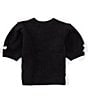 GB Big Girls Bow Detail Sweater, Color:Black - Image 2