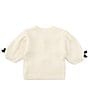 GB Big Girls Bow Detail Sweater, Color:Ivory - Image 2